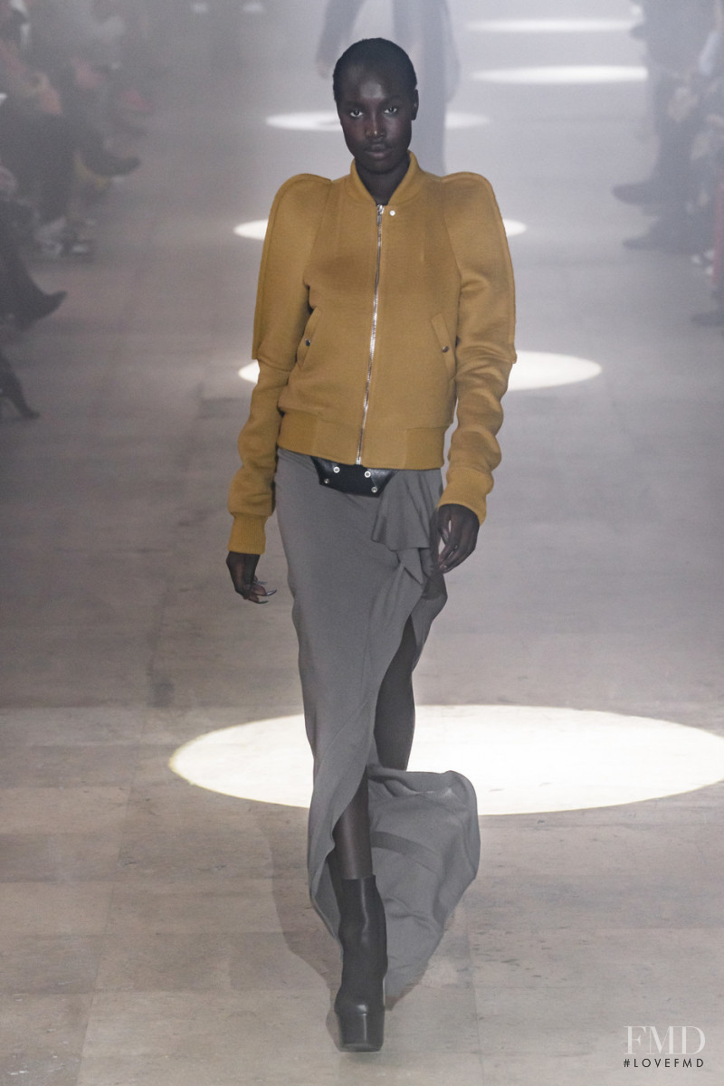 Nya Gatbel featured in  the Rick Owens fashion show for Autumn/Winter 2019