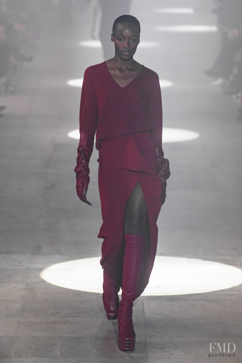 Michele Opiyo featured in  the Rick Owens fashion show for Autumn/Winter 2019