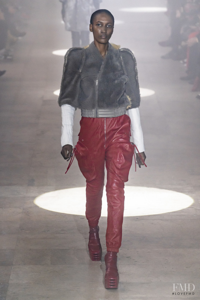 Nana Keita featured in  the Rick Owens fashion show for Autumn/Winter 2019