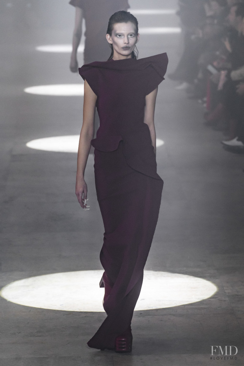 Monika Sawicka featured in  the Rick Owens fashion show for Autumn/Winter 2019