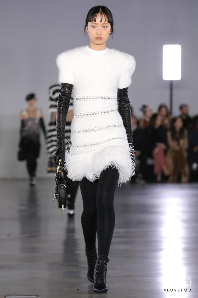 Wang Han featured in  the Balmain fashion show for Autumn/Winter 2019