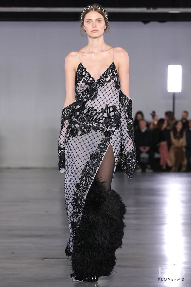 Natalia Bulycheva featured in  the Balmain fashion show for Autumn/Winter 2019