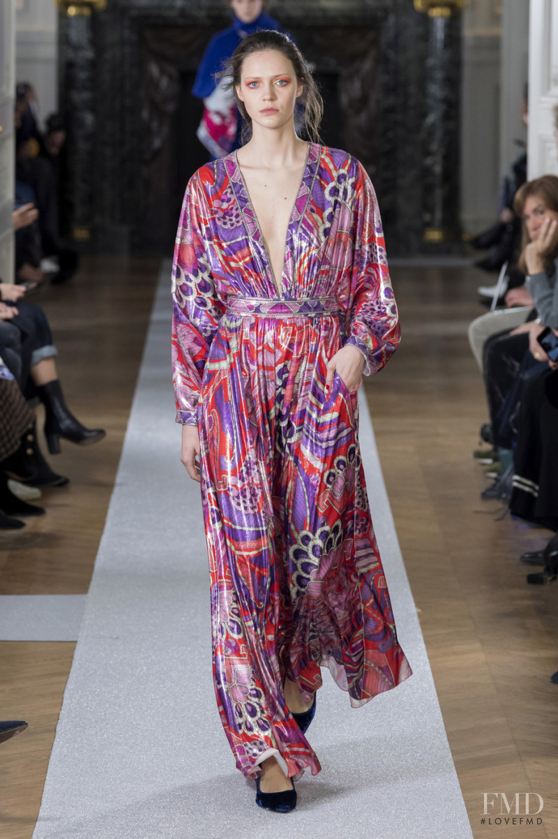 Anniek Verfaille featured in  the Leonard fashion show for Autumn/Winter 2019