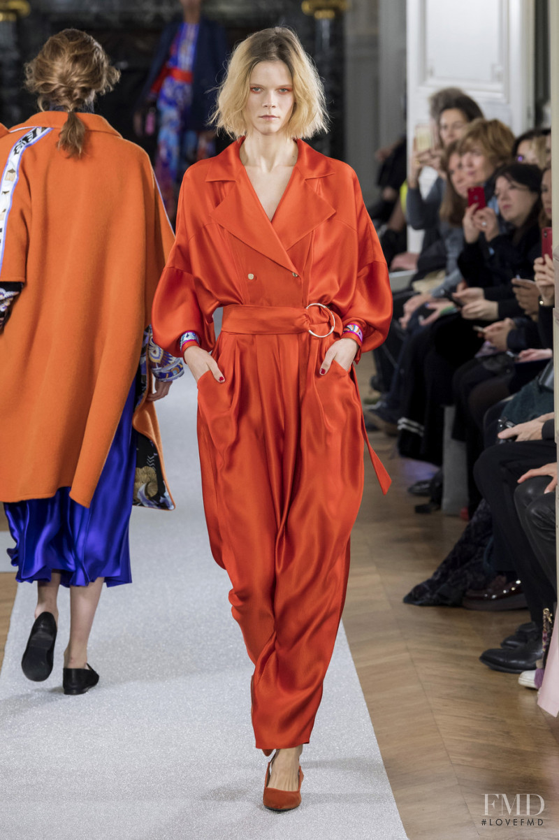 Irina Kravchenko featured in  the Leonard fashion show for Autumn/Winter 2019
