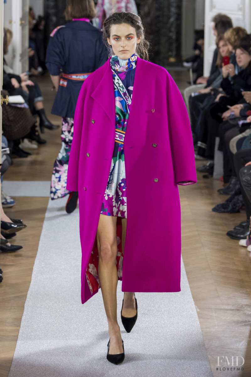 Daphne Simons featured in  the Leonard fashion show for Autumn/Winter 2019