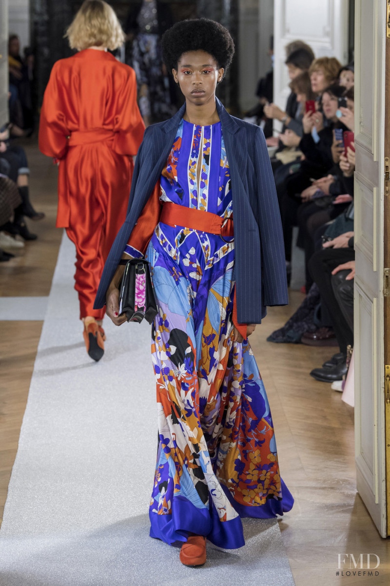 Haytal Blackwood featured in  the Leonard fashion show for Autumn/Winter 2019