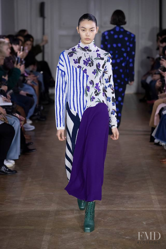 Bingbing Liu featured in  the Christian Wijnants fashion show for Autumn/Winter 2019