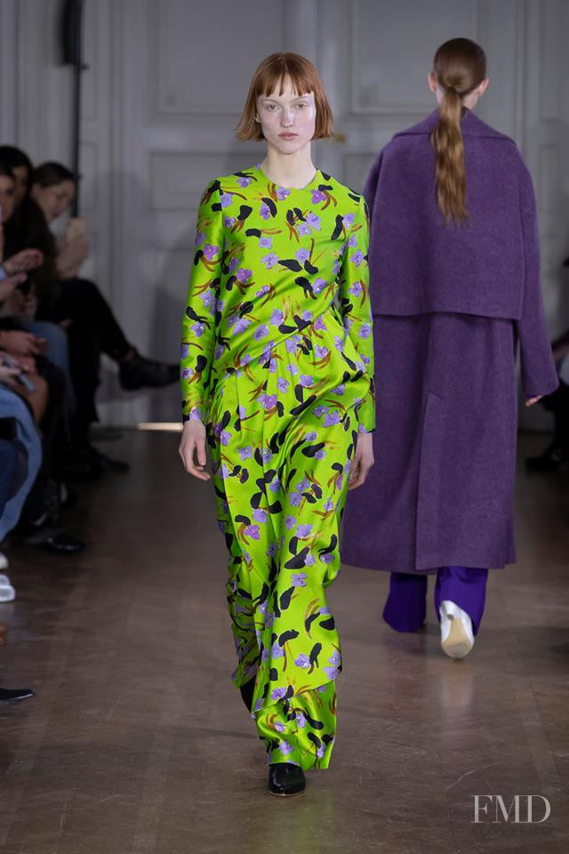 Ina Maribo Jensen featured in  the Christian Wijnants fashion show for Autumn/Winter 2019