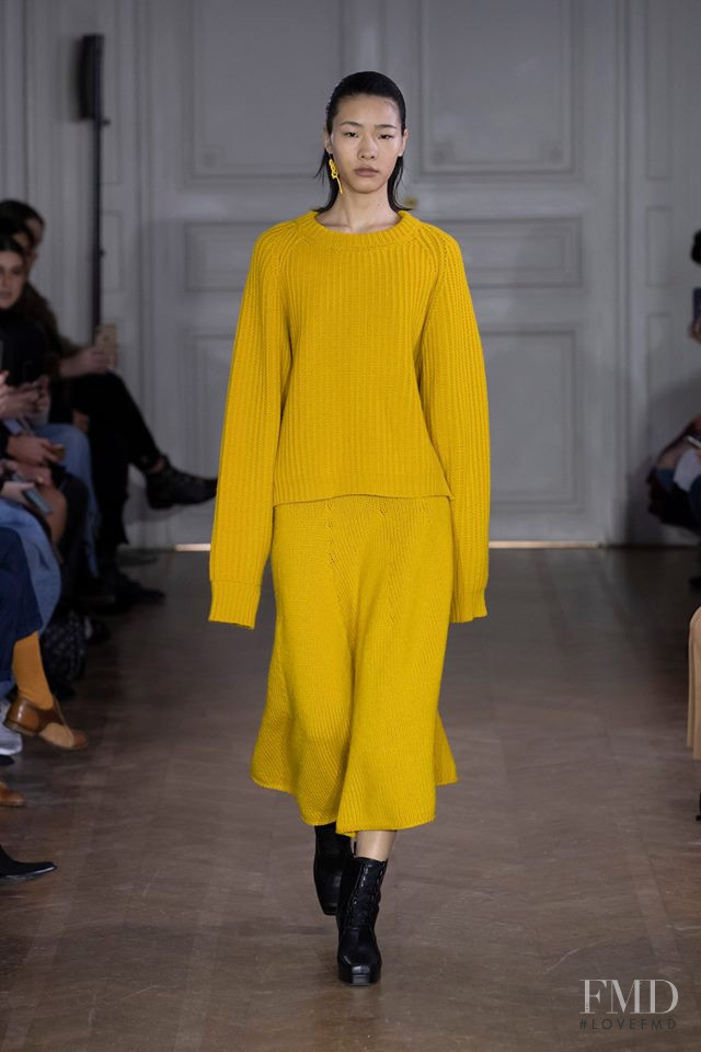 Rui Nan Dong featured in  the Christian Wijnants fashion show for Autumn/Winter 2019