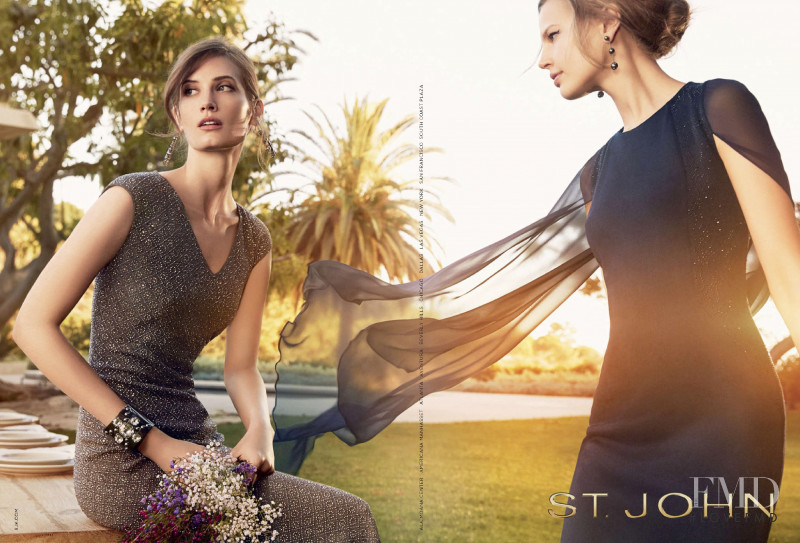 Elisabeth Erm featured in  the St. John advertisement for Autumn/Winter 2015