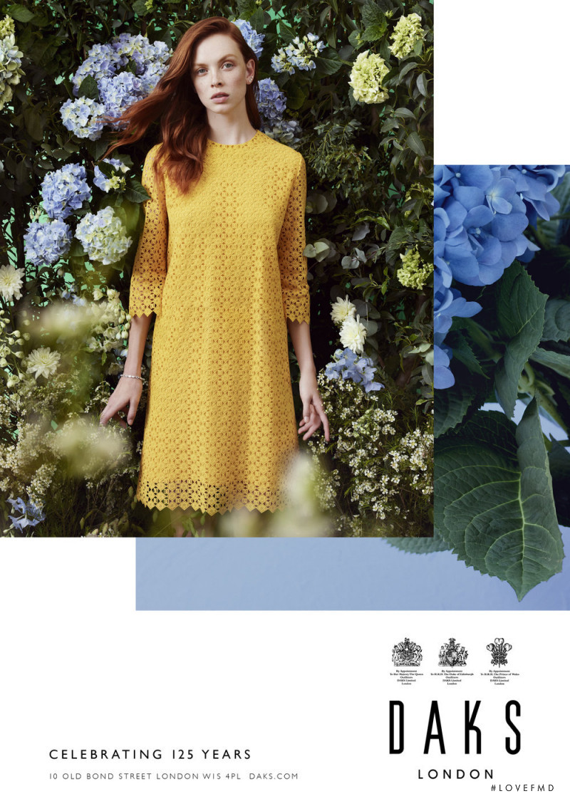 Daniela Witt featured in  the DAKS advertisement for Spring/Summer 2019
