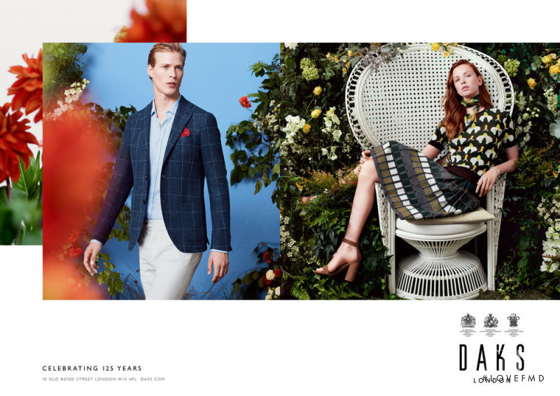 Daniela Witt featured in  the DAKS advertisement for Spring/Summer 2019