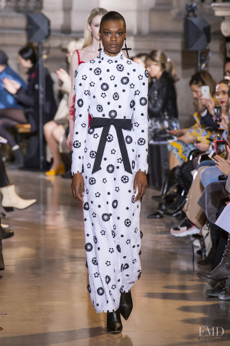Naki Depass featured in  the Andrew Gn fashion show for Autumn/Winter 2019