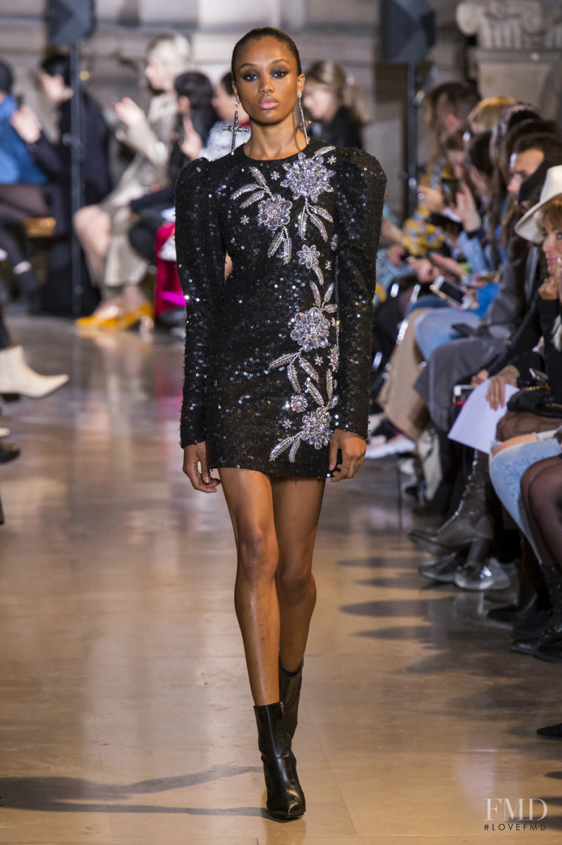 Christina Knight featured in  the Andrew Gn fashion show for Autumn/Winter 2019