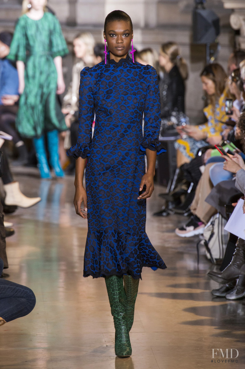 Naki Depass featured in  the Andrew Gn fashion show for Autumn/Winter 2019