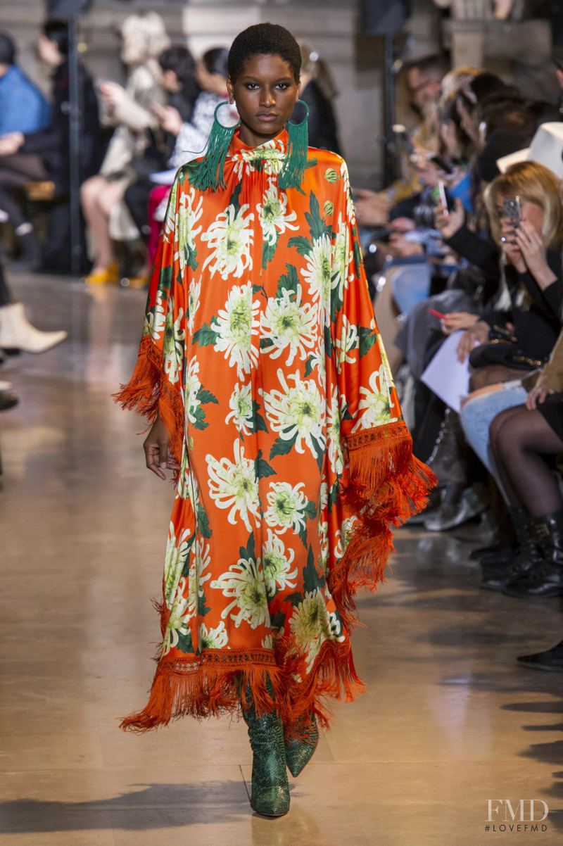 Aurelie Giraud featured in  the Andrew Gn fashion show for Autumn/Winter 2019