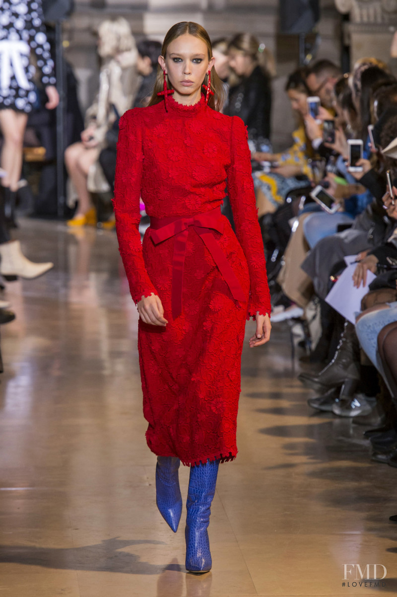 Moira Berntz featured in  the Andrew Gn fashion show for Autumn/Winter 2019