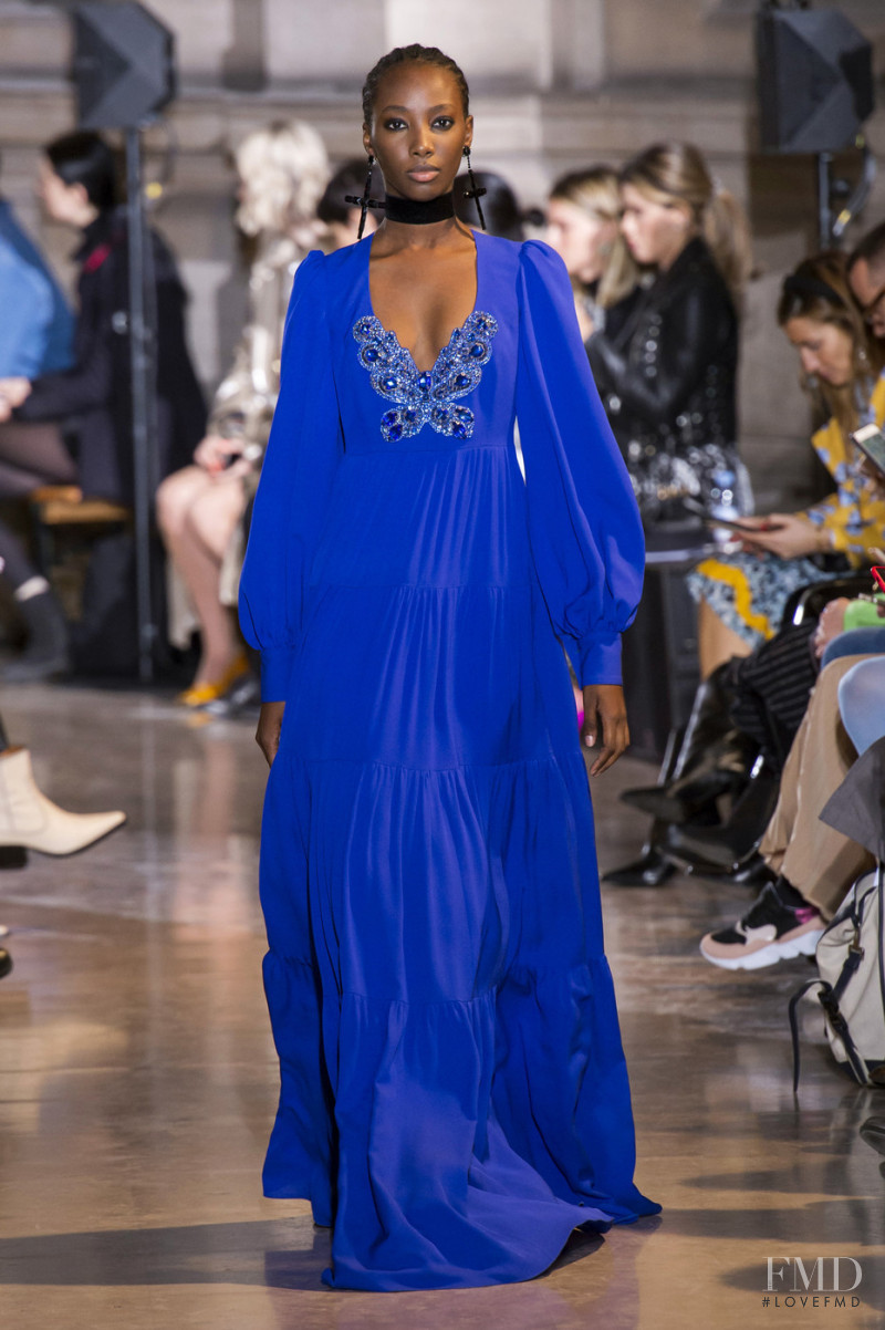 Shanniel Williams featured in  the Andrew Gn fashion show for Autumn/Winter 2019