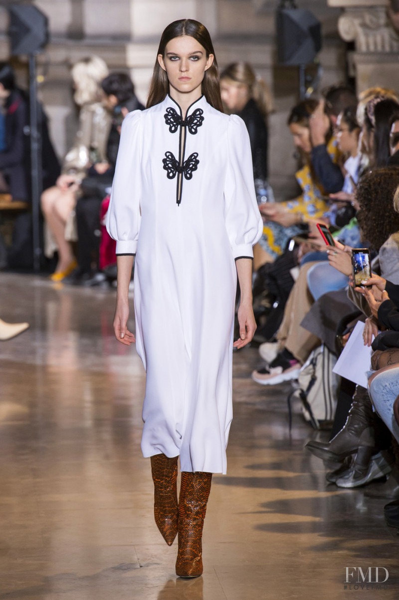 Hannah Cottam featured in  the Andrew Gn fashion show for Autumn/Winter 2019