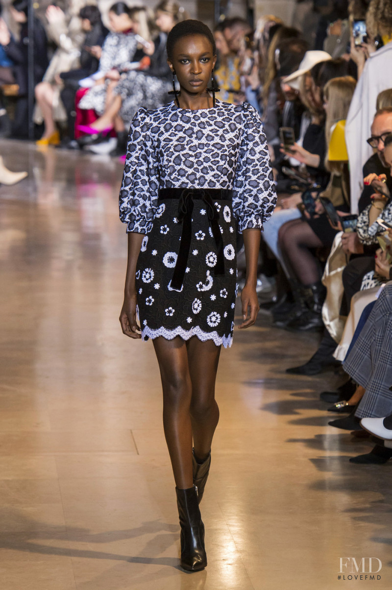 Nicole Atieno featured in  the Andrew Gn fashion show for Autumn/Winter 2019