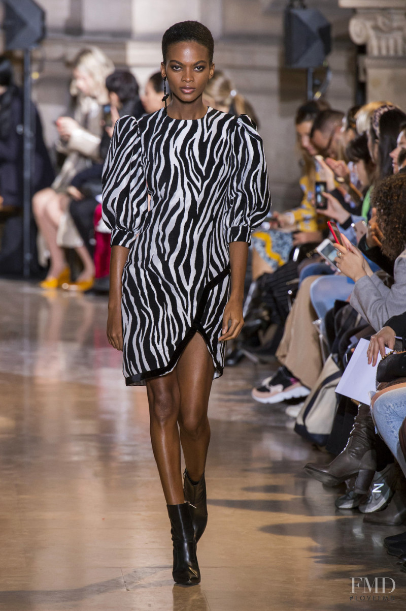 Aube Jolicoeur featured in  the Andrew Gn fashion show for Autumn/Winter 2019