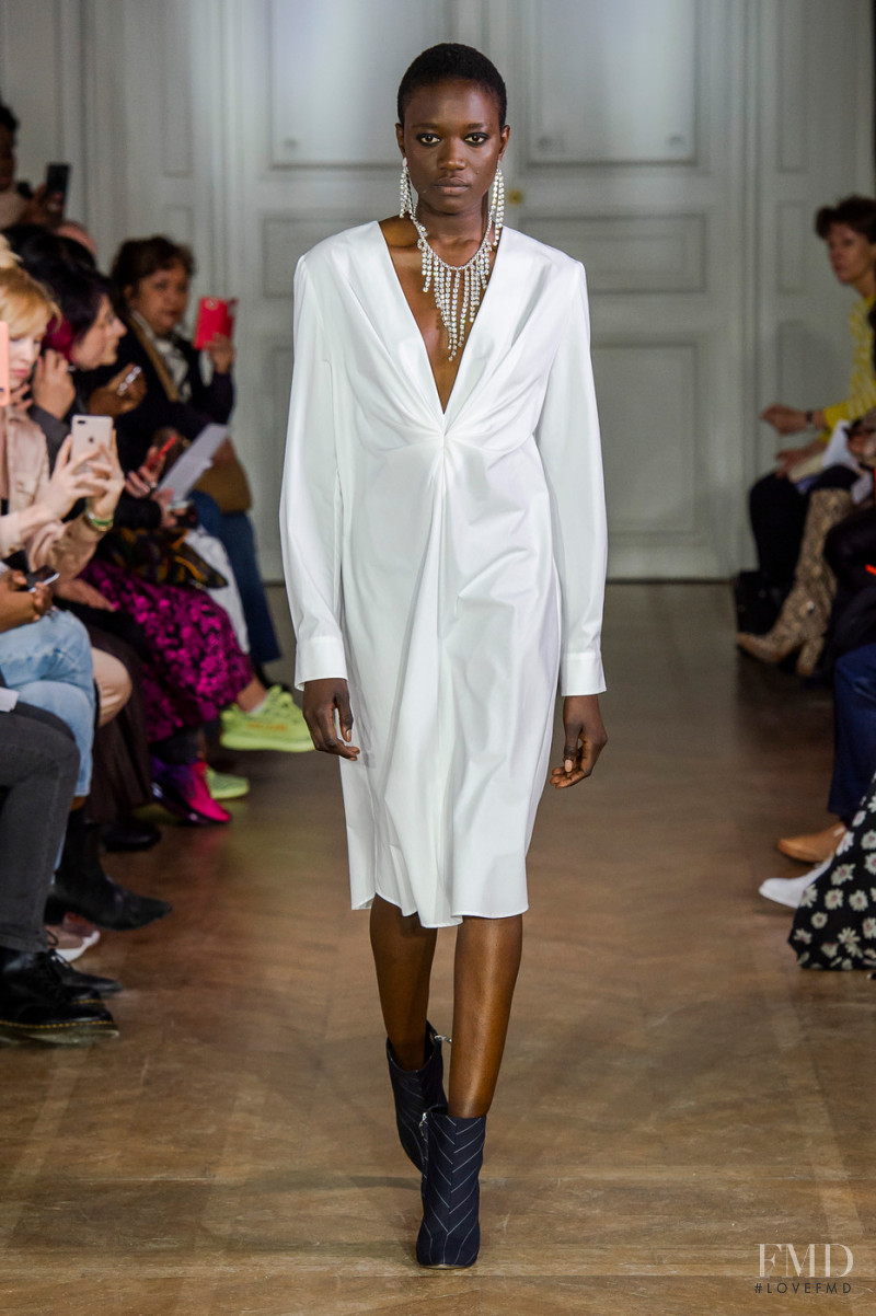 Maty Ndiaye featured in  the Lutz Huelle fashion show for Autumn/Winter 2019
