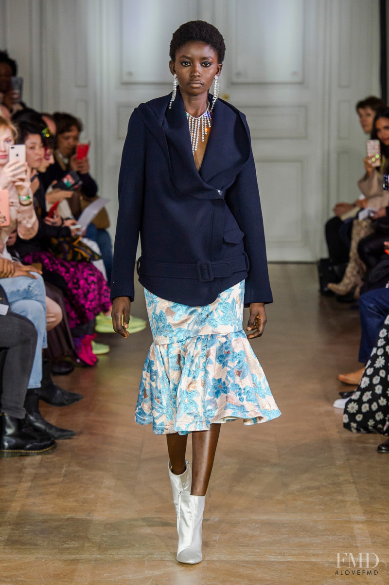 Kemi Kayode featured in  the Lutz Huelle fashion show for Autumn/Winter 2019