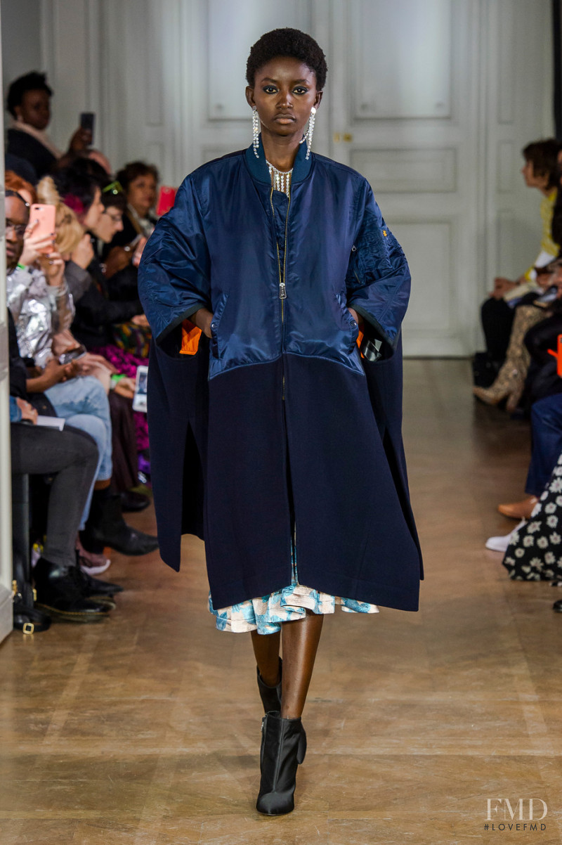 Kemi Kayode featured in  the Lutz Huelle fashion show for Autumn/Winter 2019