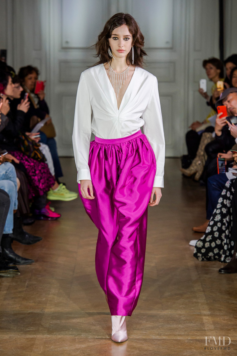 Karime Bribiesca featured in  the Lutz Huelle fashion show for Autumn/Winter 2019