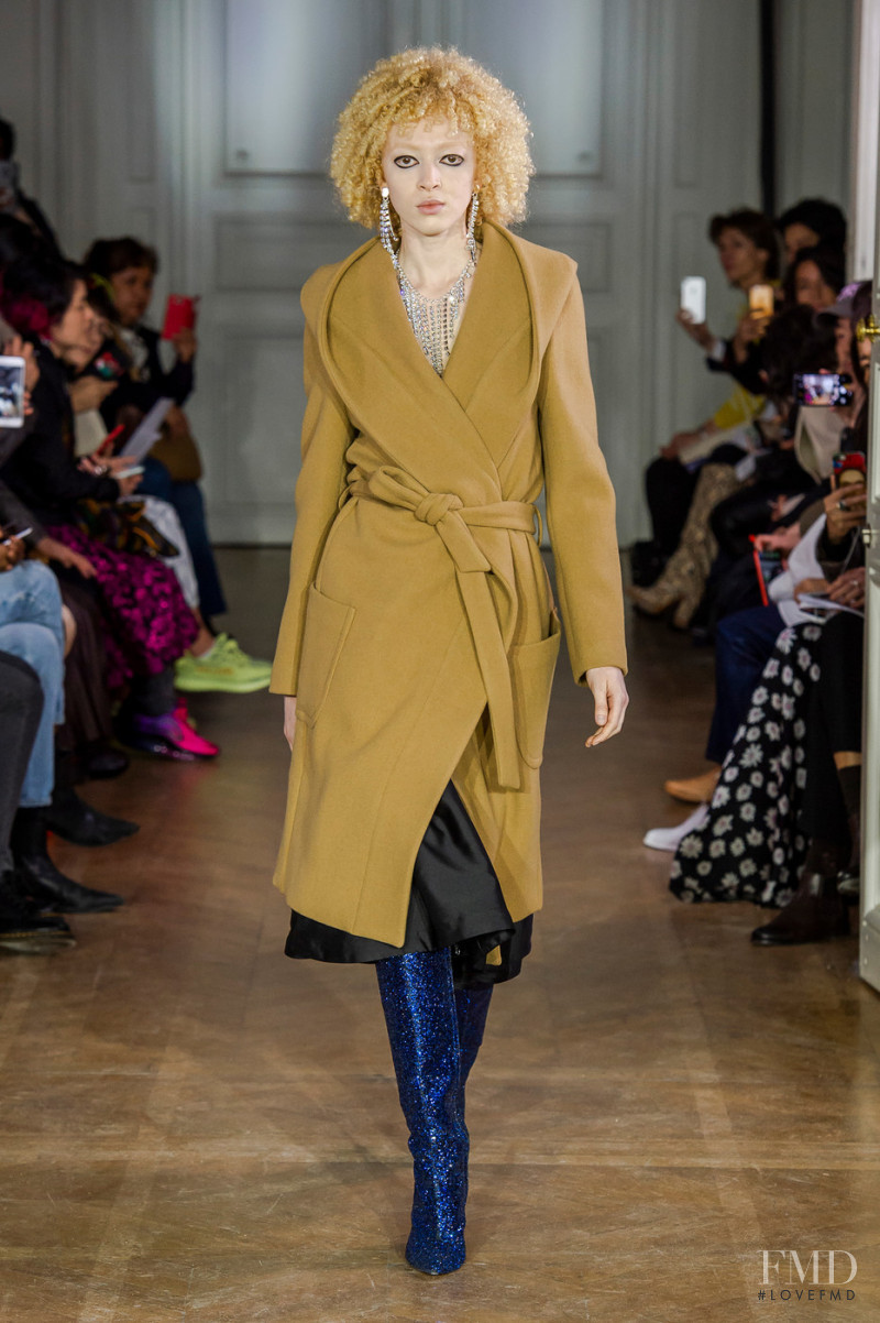 Thais Borges featured in  the Lutz Huelle fashion show for Autumn/Winter 2019