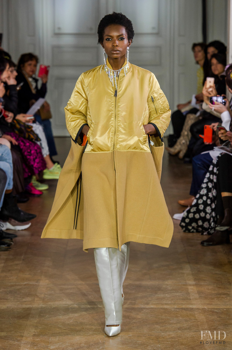 Vaquel Tyies featured in  the Lutz Huelle fashion show for Autumn/Winter 2019
