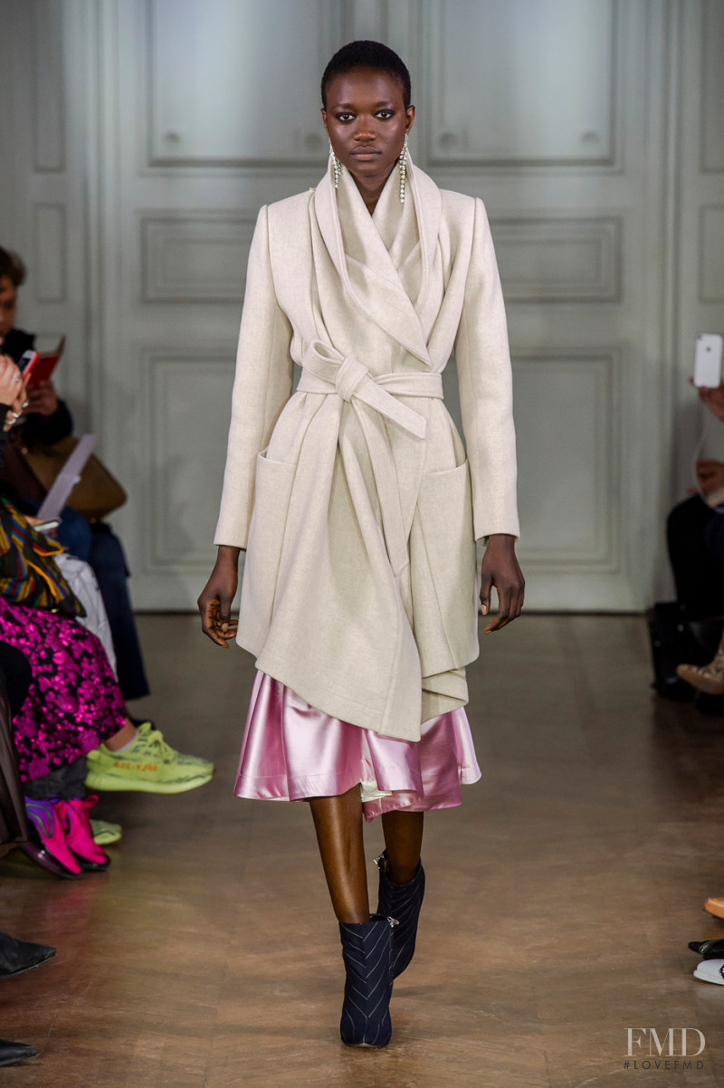 Maty Ndiaye featured in  the Lutz Huelle fashion show for Autumn/Winter 2019