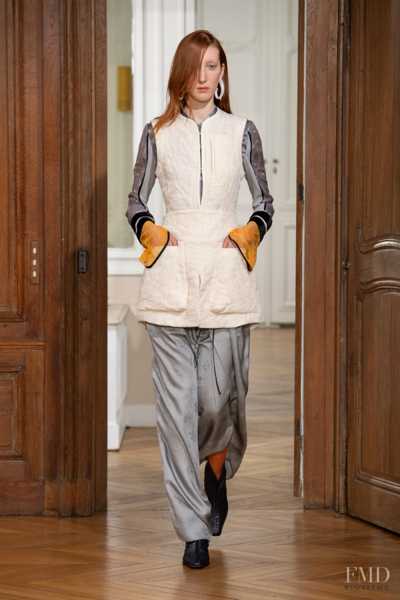 Lorna Foran featured in  the Mame Kurogouchi fashion show for Autumn/Winter 2019