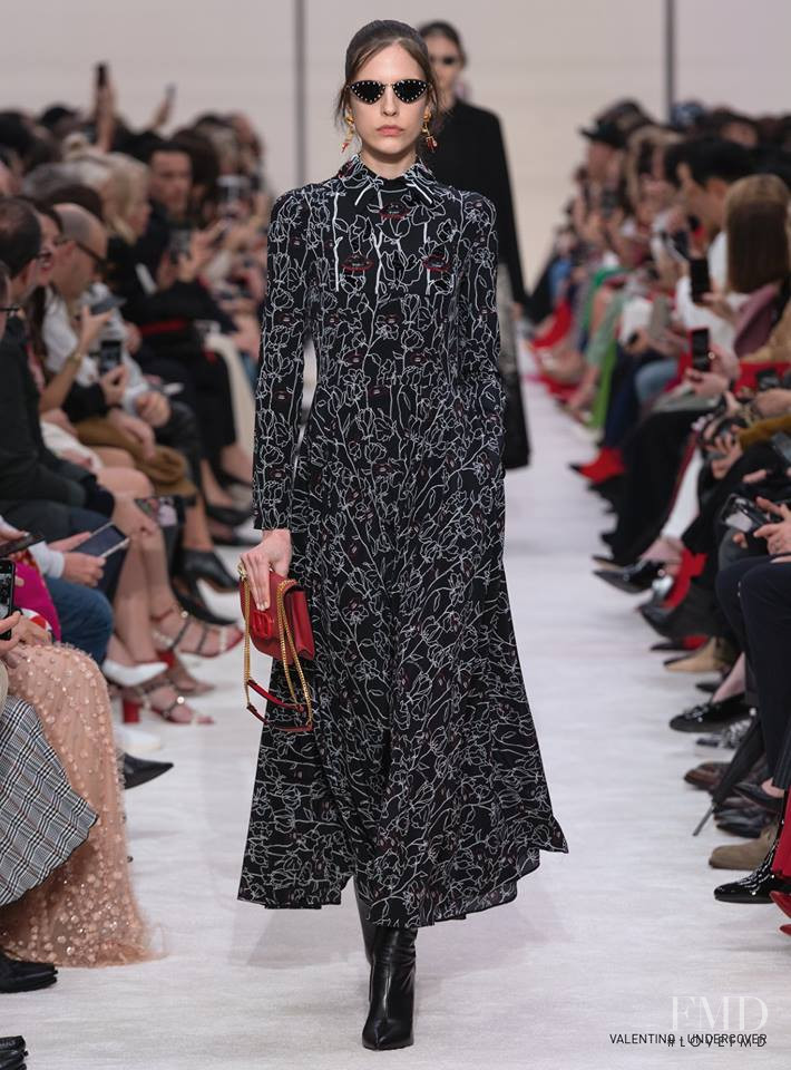Denise Ascuet featured in  the Valentino fashion show for Autumn/Winter 2019