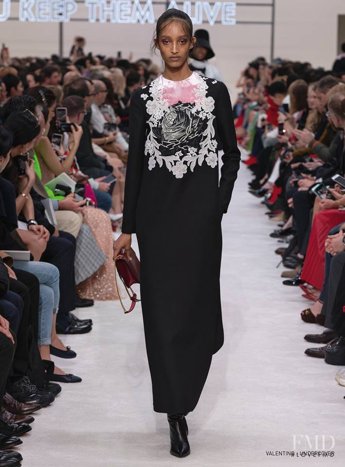 Mona Tougaard featured in  the Valentino fashion show for Autumn/Winter 2019