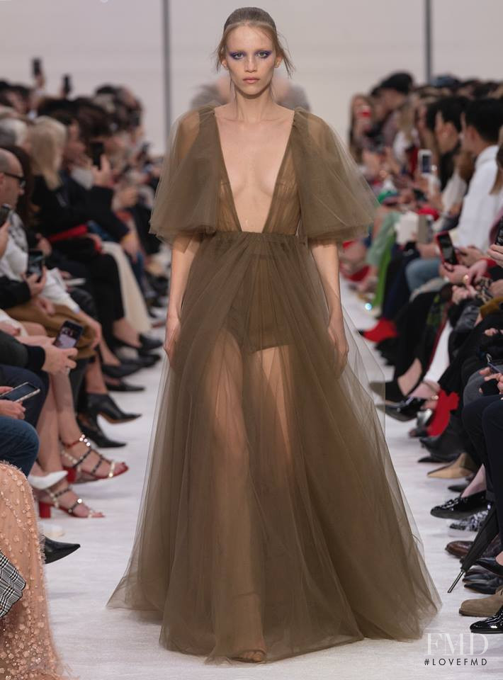 Rebecca Leigh Longendyke featured in  the Valentino fashion show for Autumn/Winter 2019