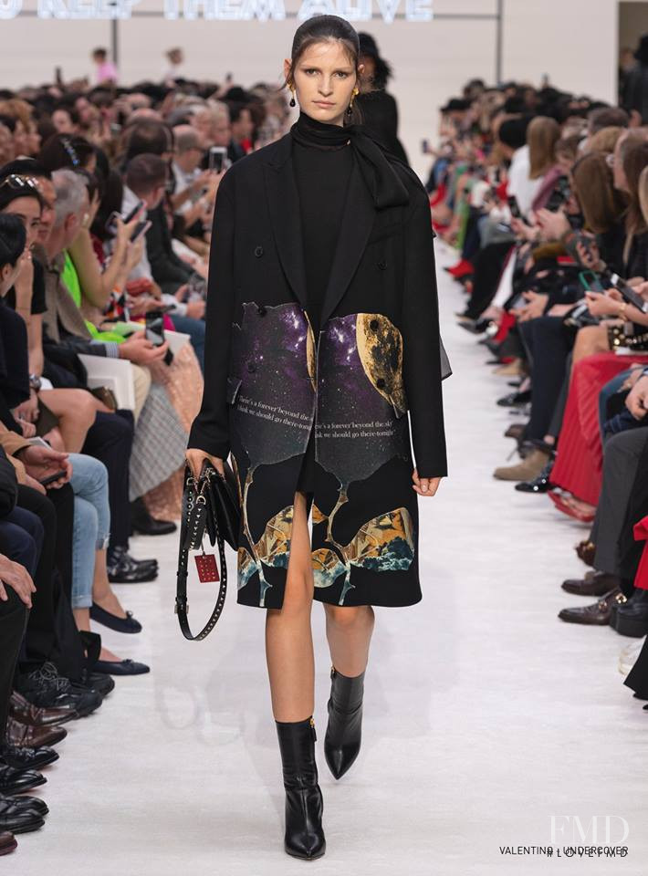 Madison Weik featured in  the Valentino fashion show for Autumn/Winter 2019
