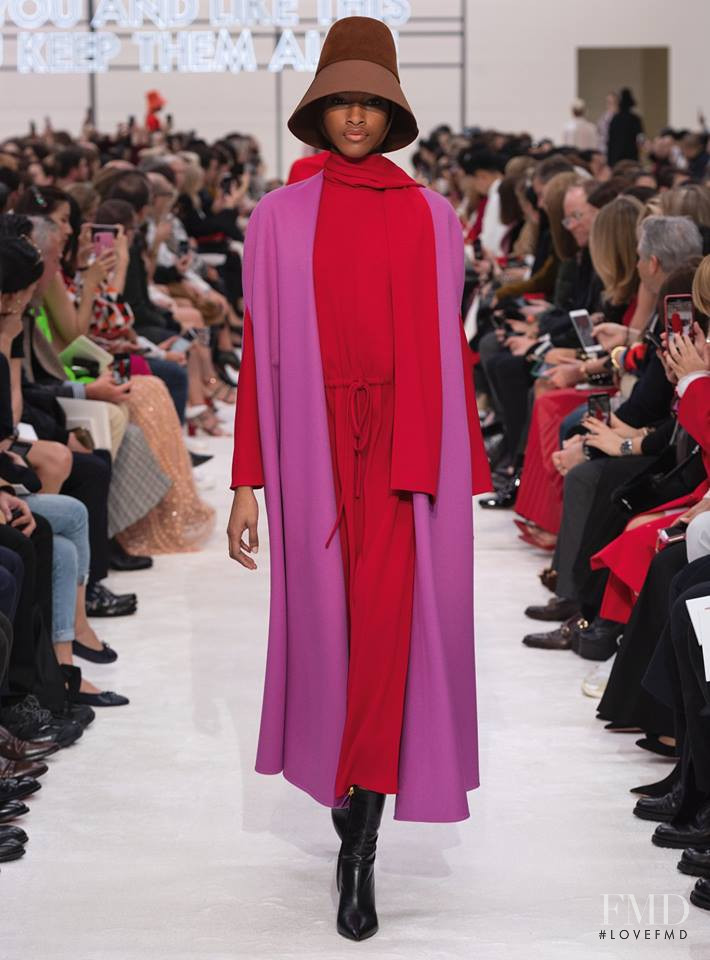 Naomi Chin Wing featured in  the Valentino fashion show for Autumn/Winter 2019