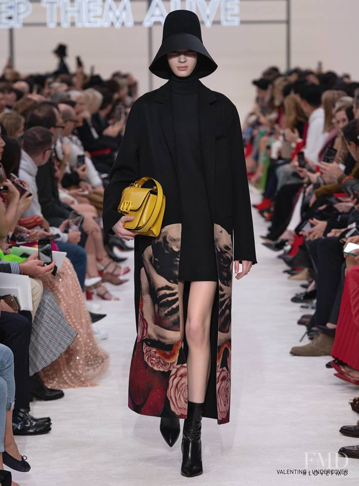 Eleonore Ghiuritan featured in  the Valentino fashion show for Autumn/Winter 2019