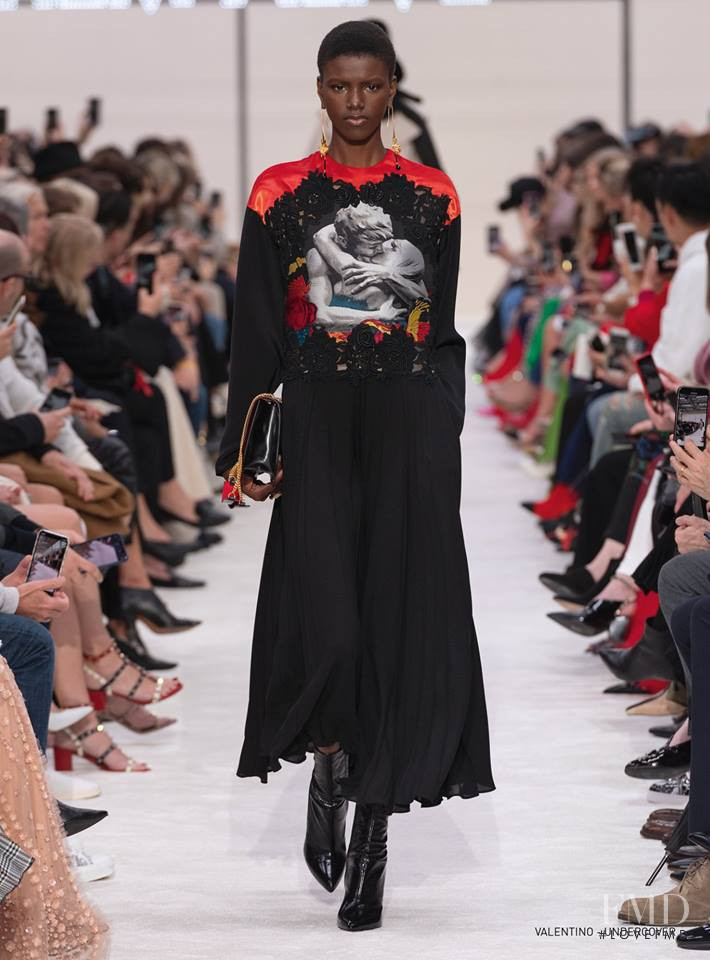 Yorgelis Marte featured in  the Valentino fashion show for Autumn/Winter 2019