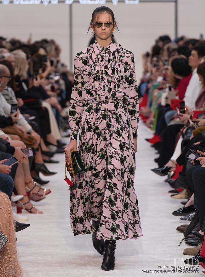Eloise Cloes featured in  the Valentino fashion show for Autumn/Winter 2019