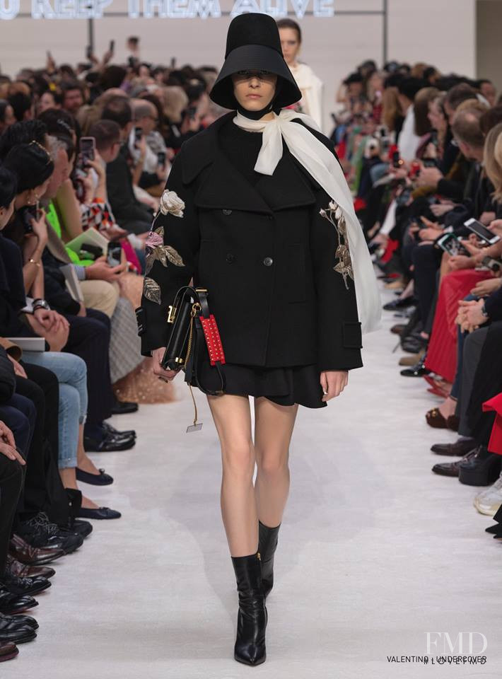 Cyrielle Lalande featured in  the Valentino fashion show for Autumn/Winter 2019