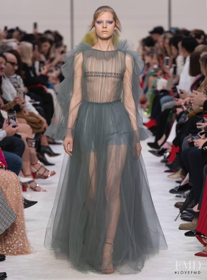 Jodie Alien featured in  the Valentino fashion show for Autumn/Winter 2019