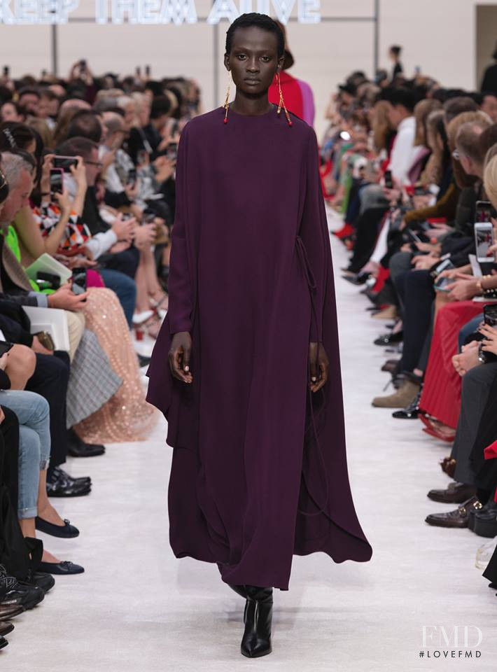 Aliet Sarah Isaiah featured in  the Valentino fashion show for Autumn/Winter 2019