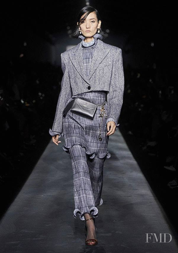 Lina Zhang featured in  the Givenchy fashion show for Autumn/Winter 2019
