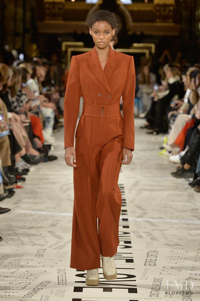 Blesnya Minher featured in  the Stella McCartney fashion show for Autumn/Winter 2019