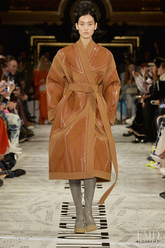 Lina Zhang featured in  the Stella McCartney fashion show for Autumn/Winter 2019