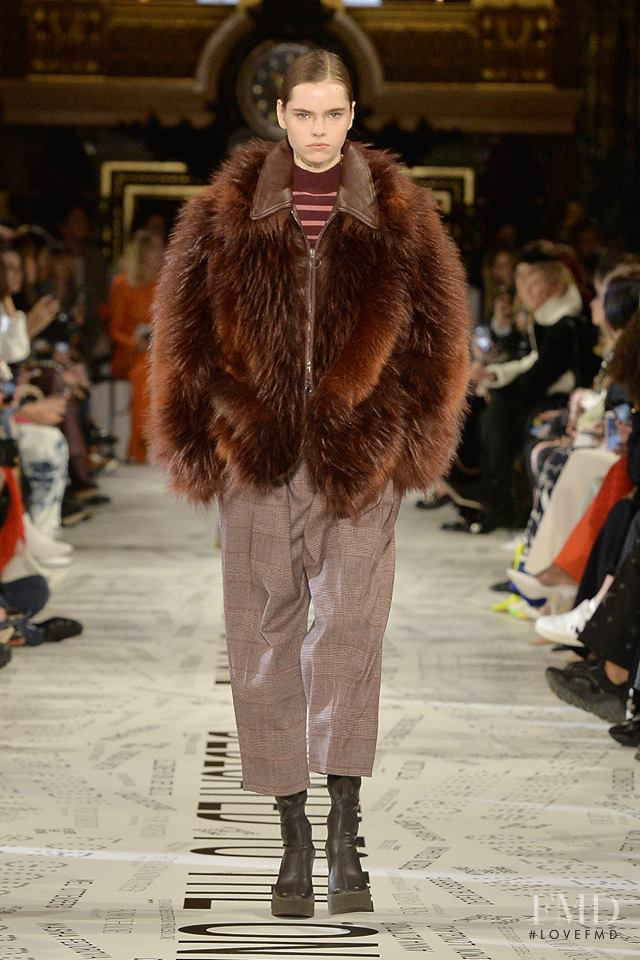 Maud Hoevelaken featured in  the Stella McCartney fashion show for Autumn/Winter 2019