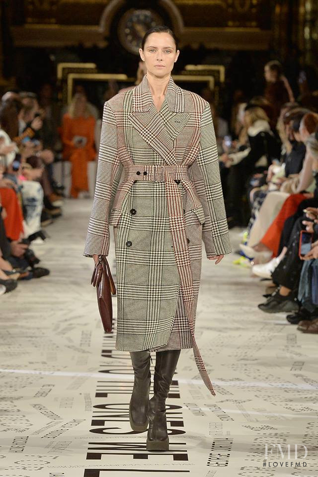 Tasha Tilberg featured in  the Stella McCartney fashion show for Autumn/Winter 2019