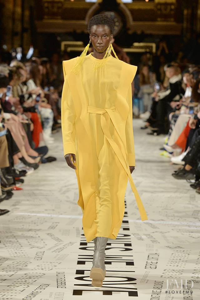 Anok Yai featured in  the Stella McCartney fashion show for Autumn/Winter 2019